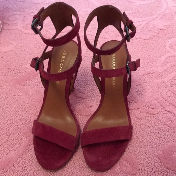 Rebecca Minkoff Suede Sandal Heel - Picture 1 of 5